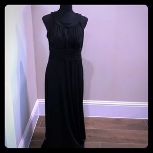 Floor length formal black dress